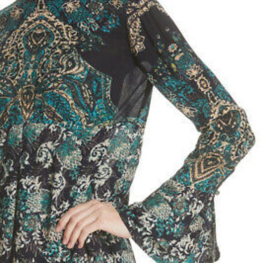 NWT Free People Lady Luck Floral Tunic-Dress MEDIUM